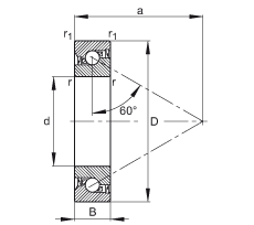 ǽ|S BSB035072-2RS-T, 򣬽| a = 60㣬ƹɂ(c)ܷ