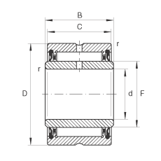 LS NA4908-2RSR, ߴϵ 49ɂ(c)ܷ