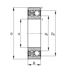 {(dio)S 2211-2RS-TVH, (j) DIN 630 ˜ʵҪߴ, ɂ(c)ܷ